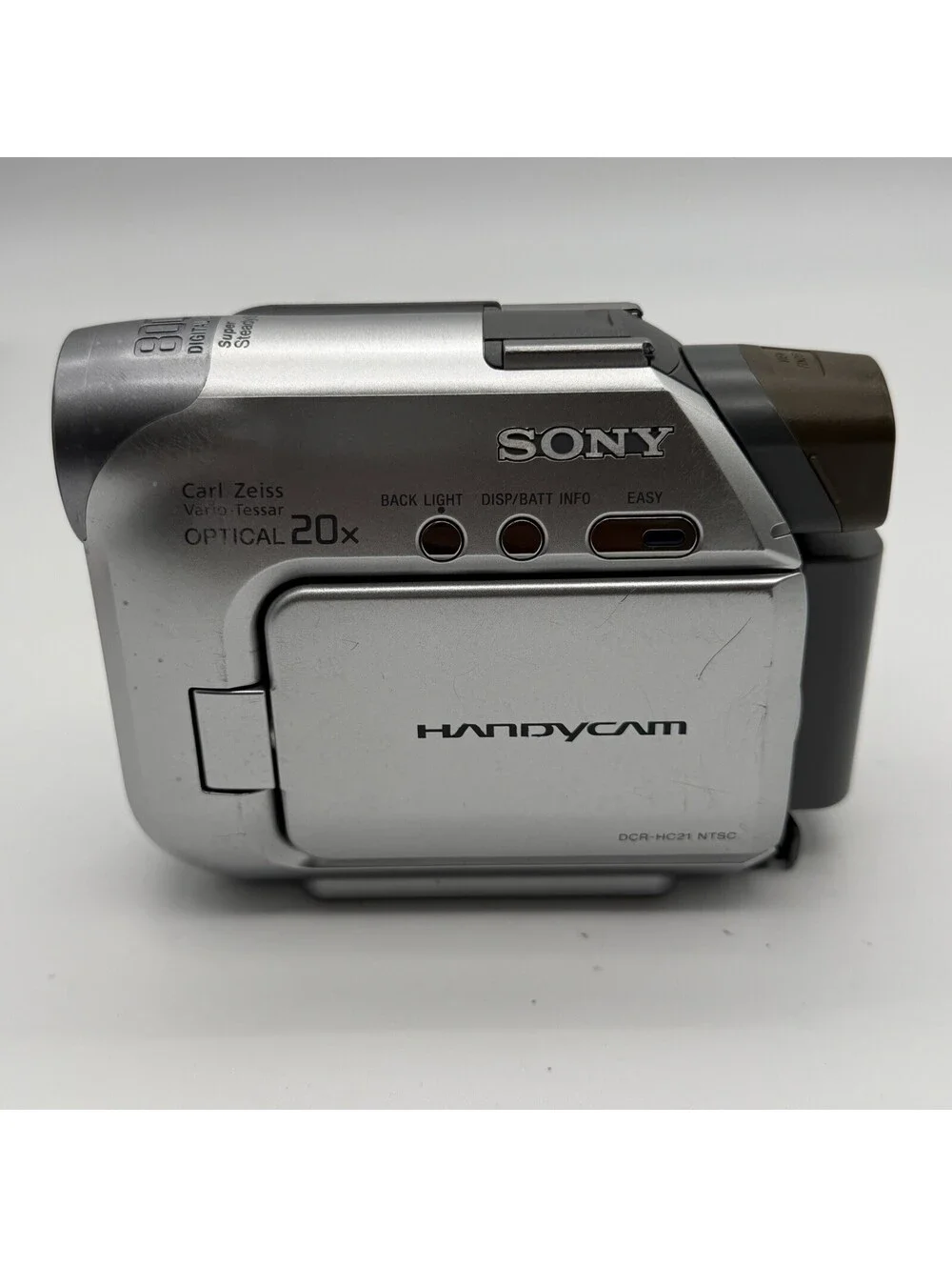 Sony Handycam DCR-HC21 MiniDV Camcorder 20x Zoom Remote Charger Bag AS-IS